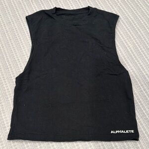 Alphalete 100% Cotton black Muscle Tank